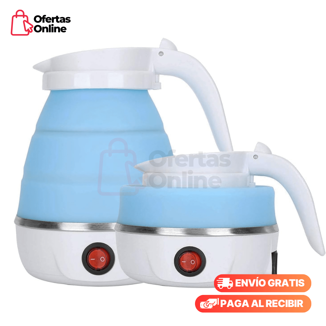 Hervidor de agua eléctrico portátil y plegable
