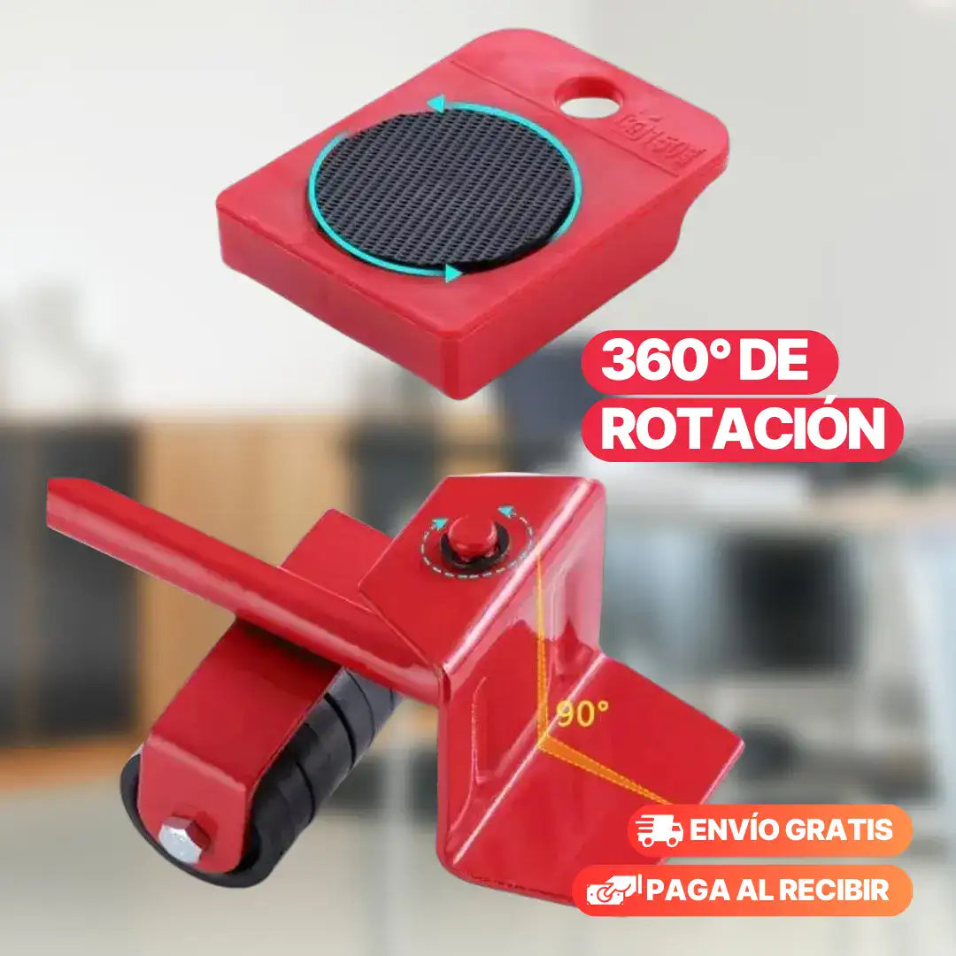 Kit Base con ruedas para mover muebles