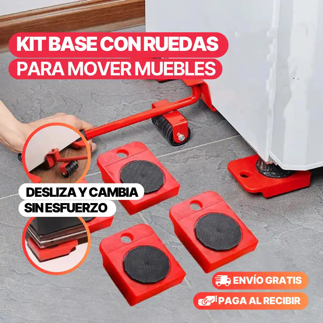 Kit Base con ruedas para mover muebles