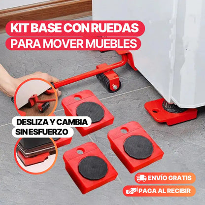 Kit Base con ruedas para mover muebles