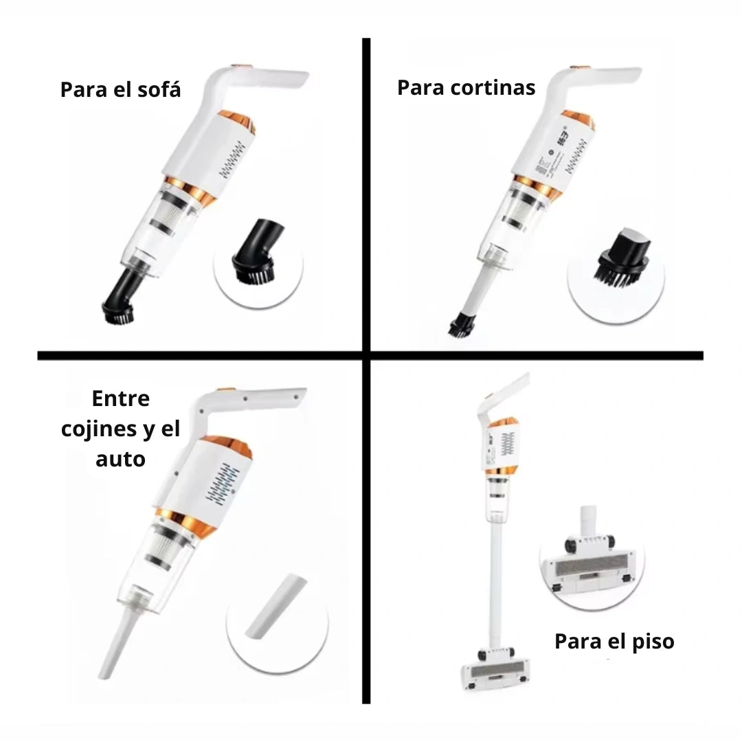 Aspiradora Inalámbrica 3 en 1: Potencia y Versatilidad para una Limpieza Impecable