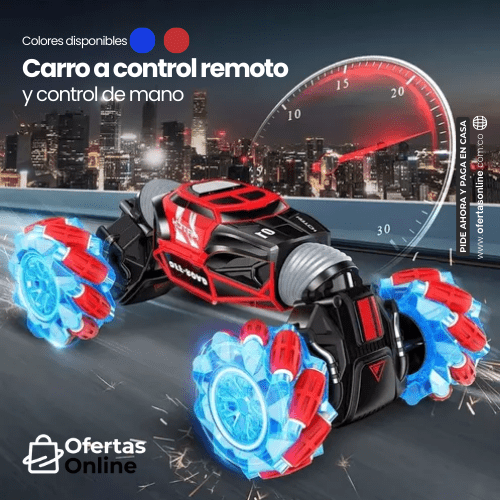 CARRO CONTROL REMOTO 4X4 CON SENSOR DE MOVIMIENTO